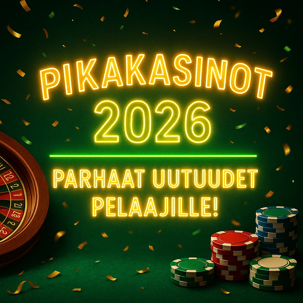 Pikakasinot 2026 tarjoaa uudet kasinot pelaajille